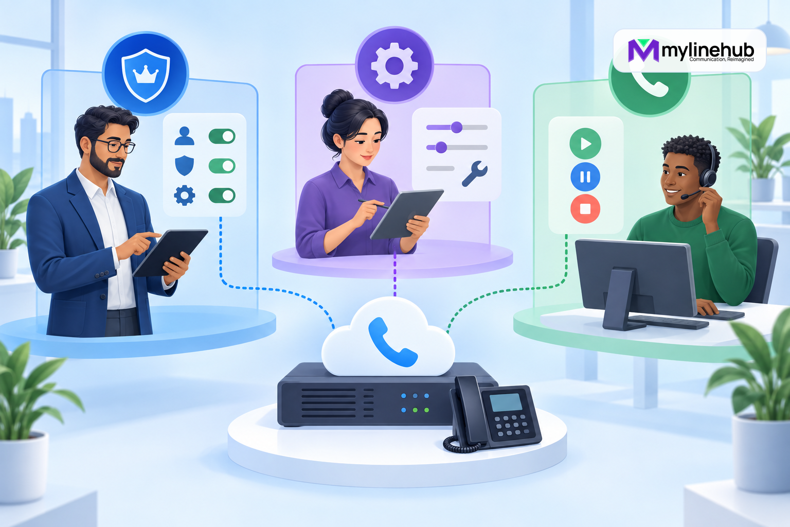 Administrator vs Configuration Agent vs Dialer User