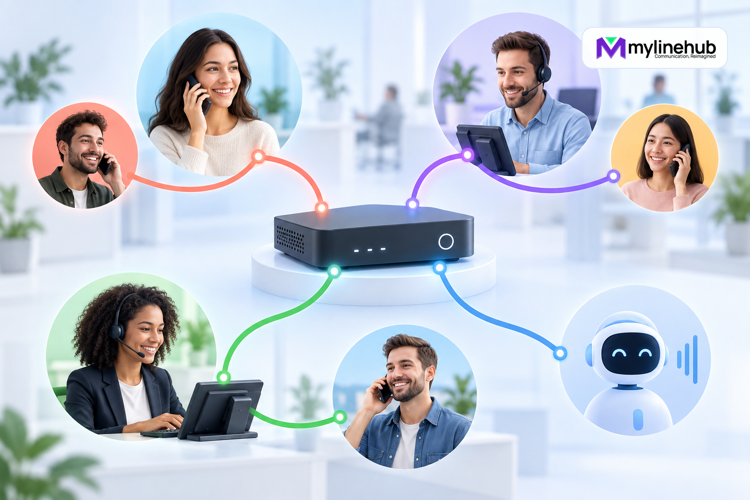 Five MYLO Campaign Connection Flows for Agents, Customers and IVR