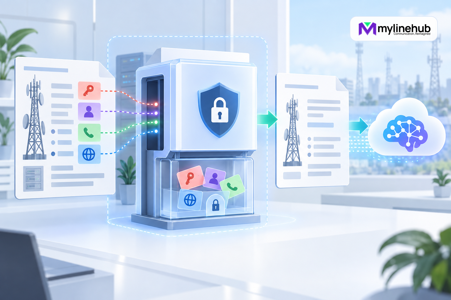 How MYLO Sanitizes Telecom Documents Before AI Processing