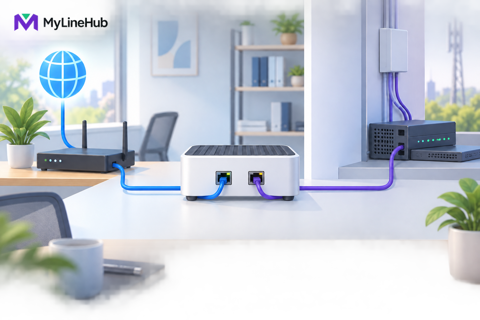 Why MYLO Uses Two Network Ports: Internet and SIP-Trunk Network Separation