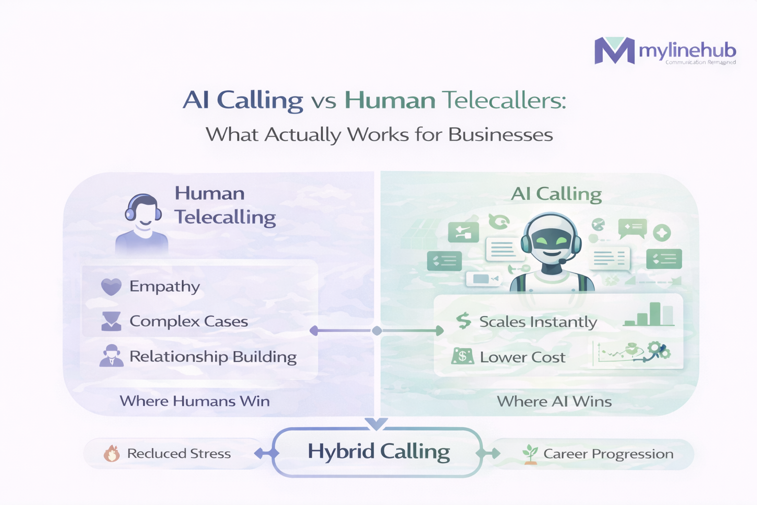 AI Calling vs Human Telecallers: What Actually Works for Businesses