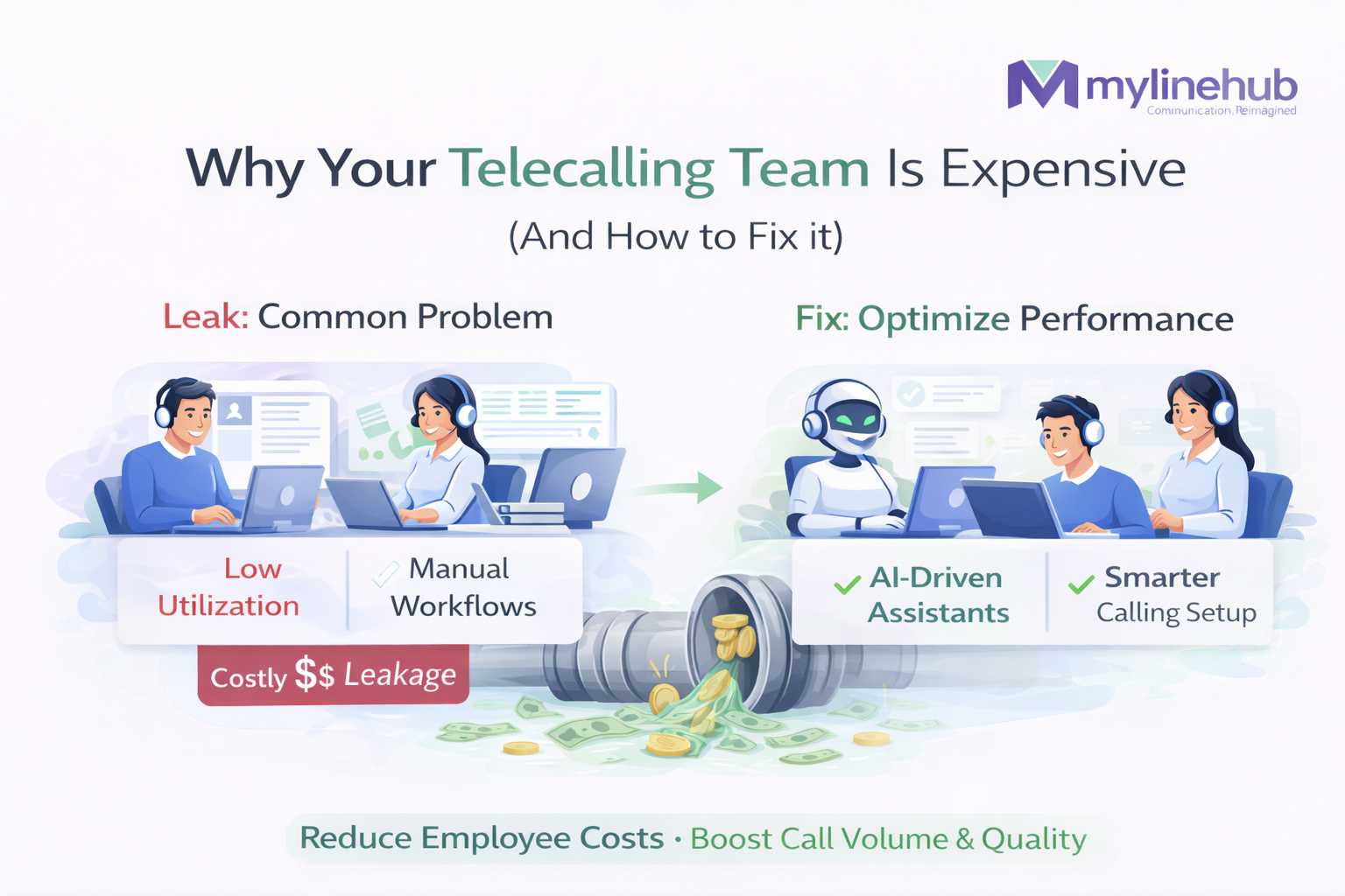 Why Your Telecalling Team Is Expensive (And How to Fix It)