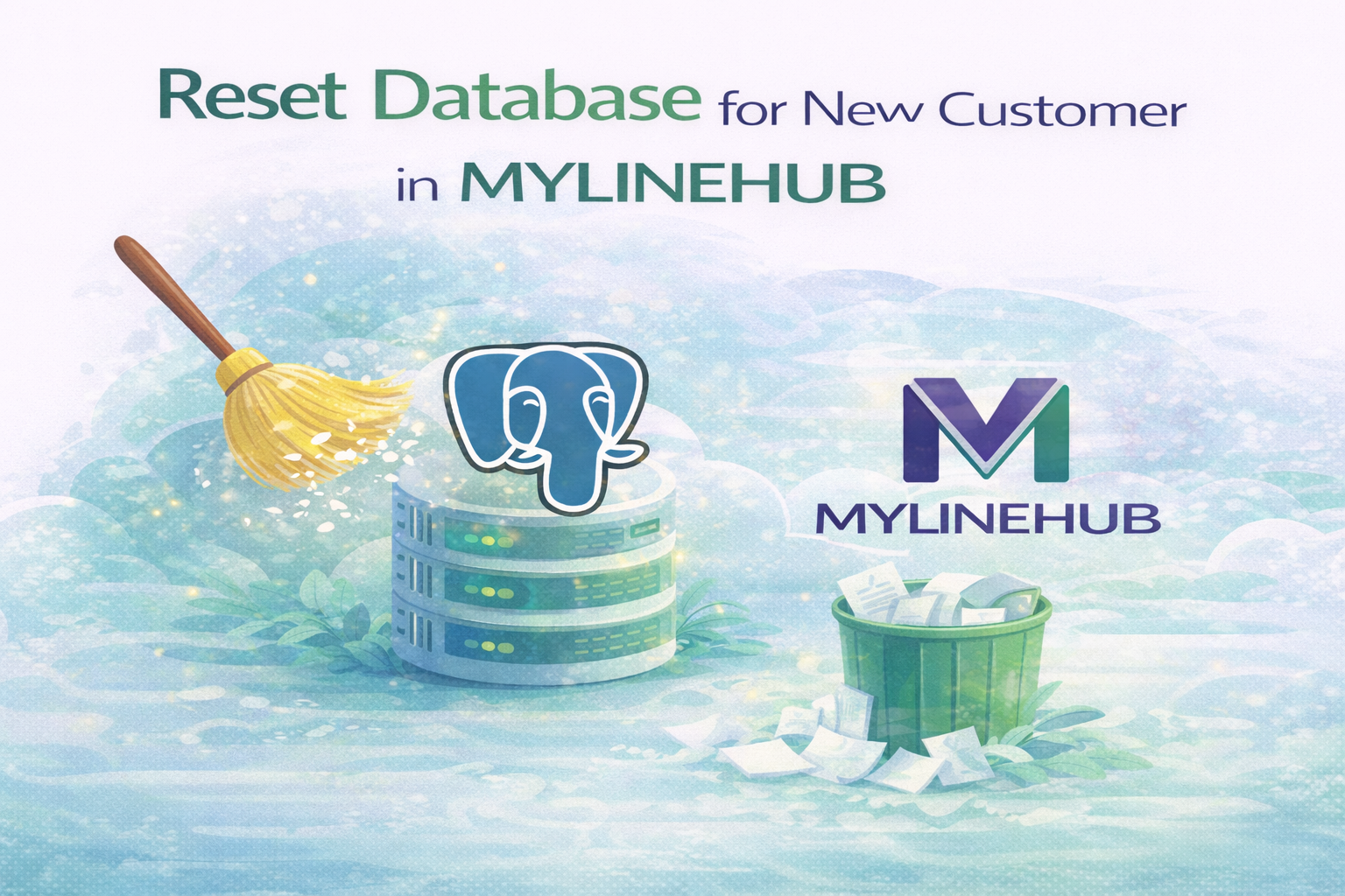 Reset Database for New Customer in MYLINEHUB