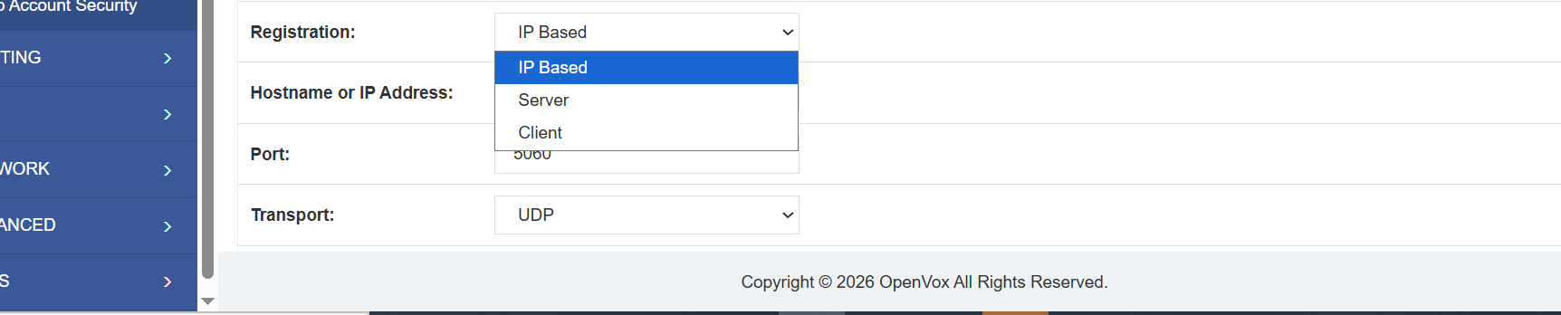 Registration Mode