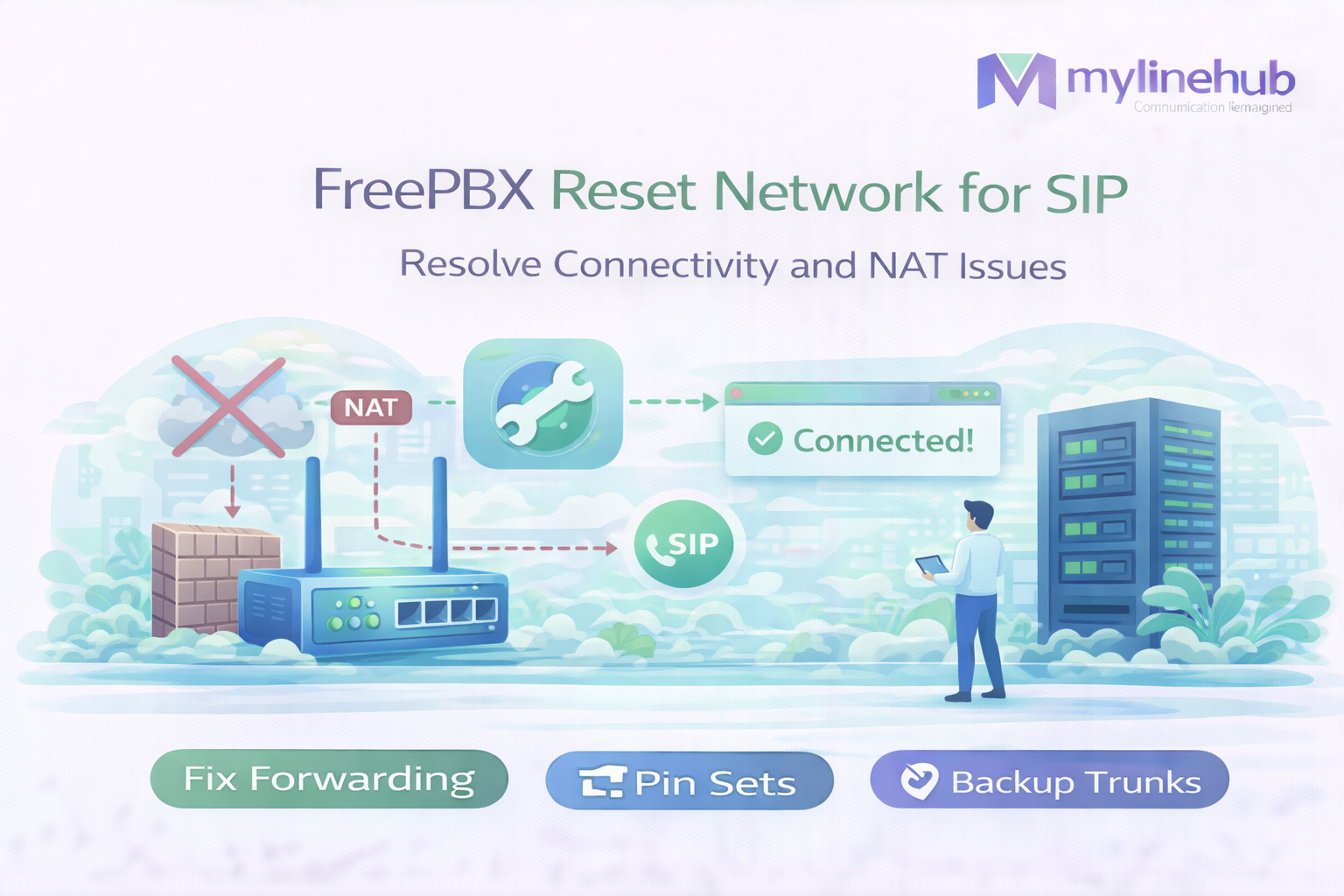 Reset Network for SIP in FreePBX: Fix NAT, RTP, and One-Way Audio